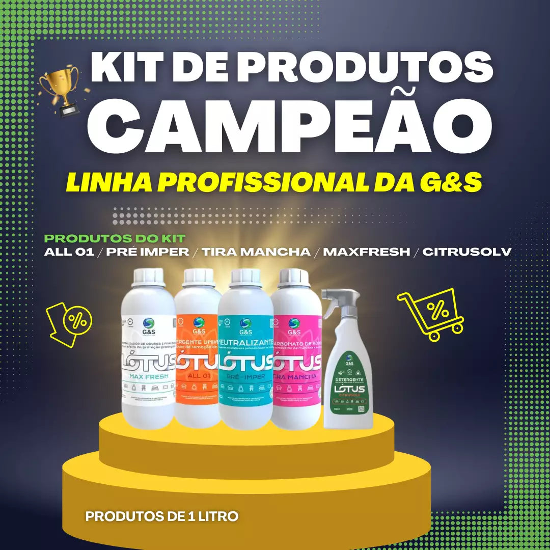 KIT CAMPEÃO DE VENDA Produtos da G&S de 1 Litro